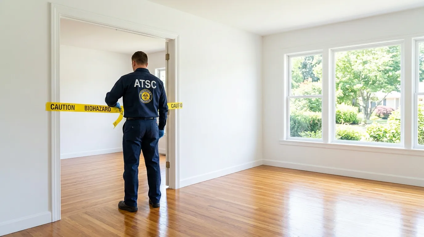 Certified biohazard cleanup crew performing Trauma Scene Cleanup in Broomfield